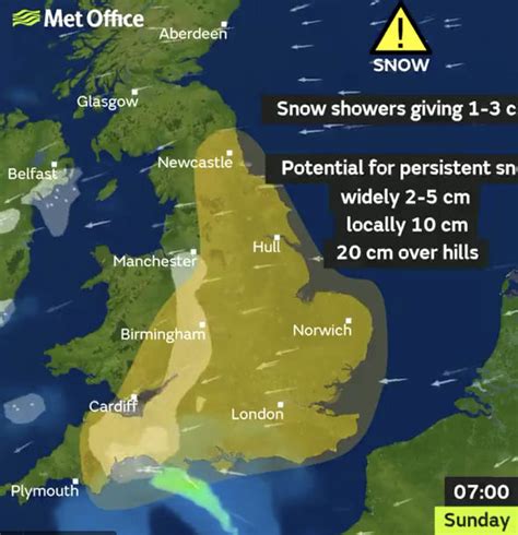 Snow forecast to hit UK as weather warnings issued